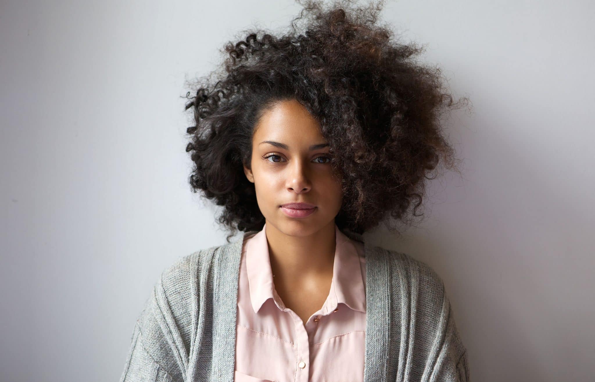 Young lady with messy hair as a symbol of anxiety disorder